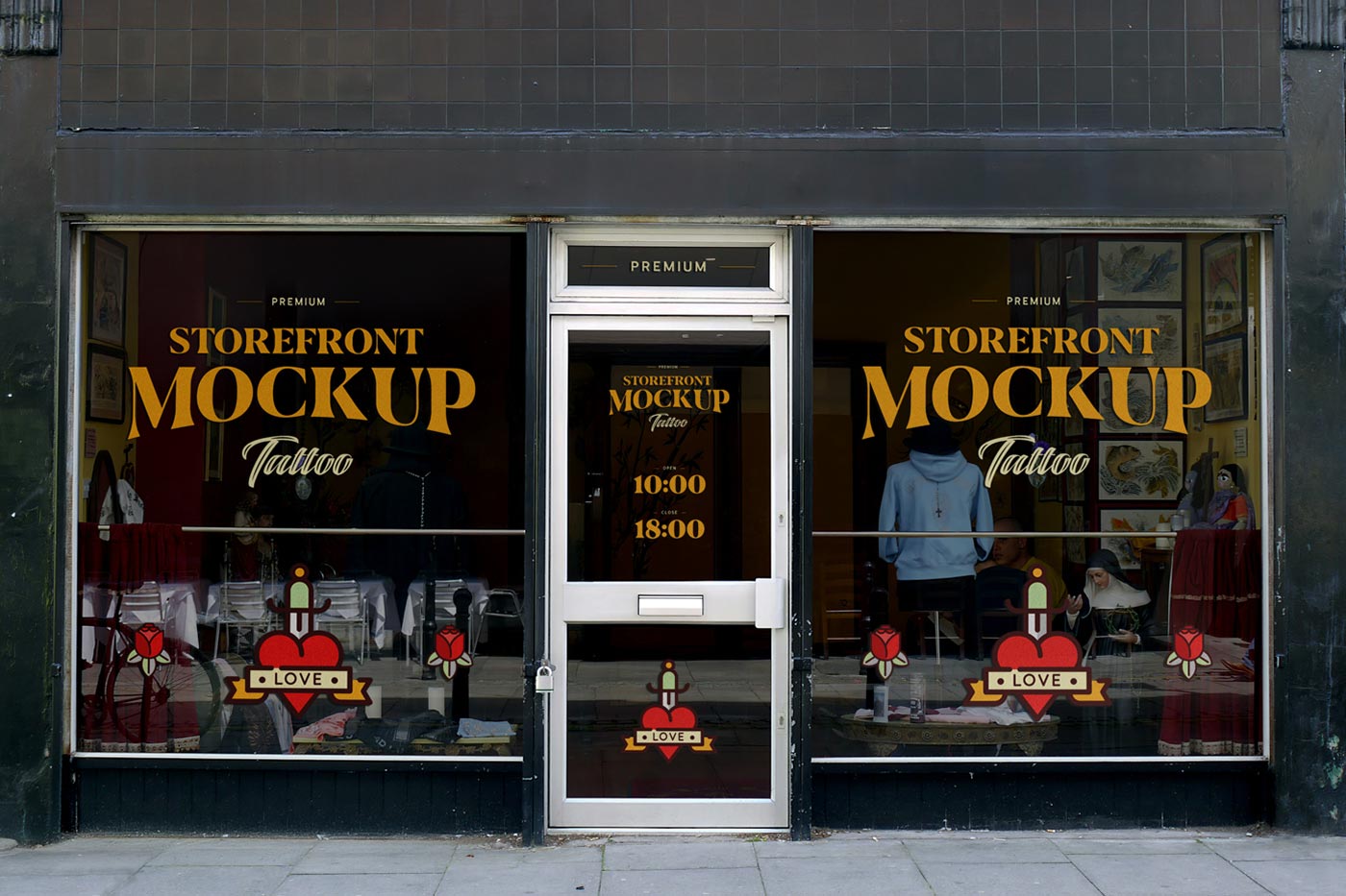 Free Studio Storefront Mockup