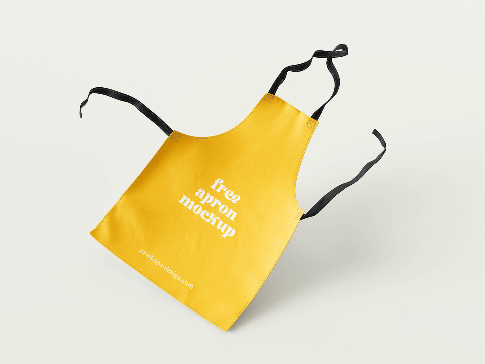 Free Stitched Bib Apron Mockup Free Stitched Bib Apron Mockup