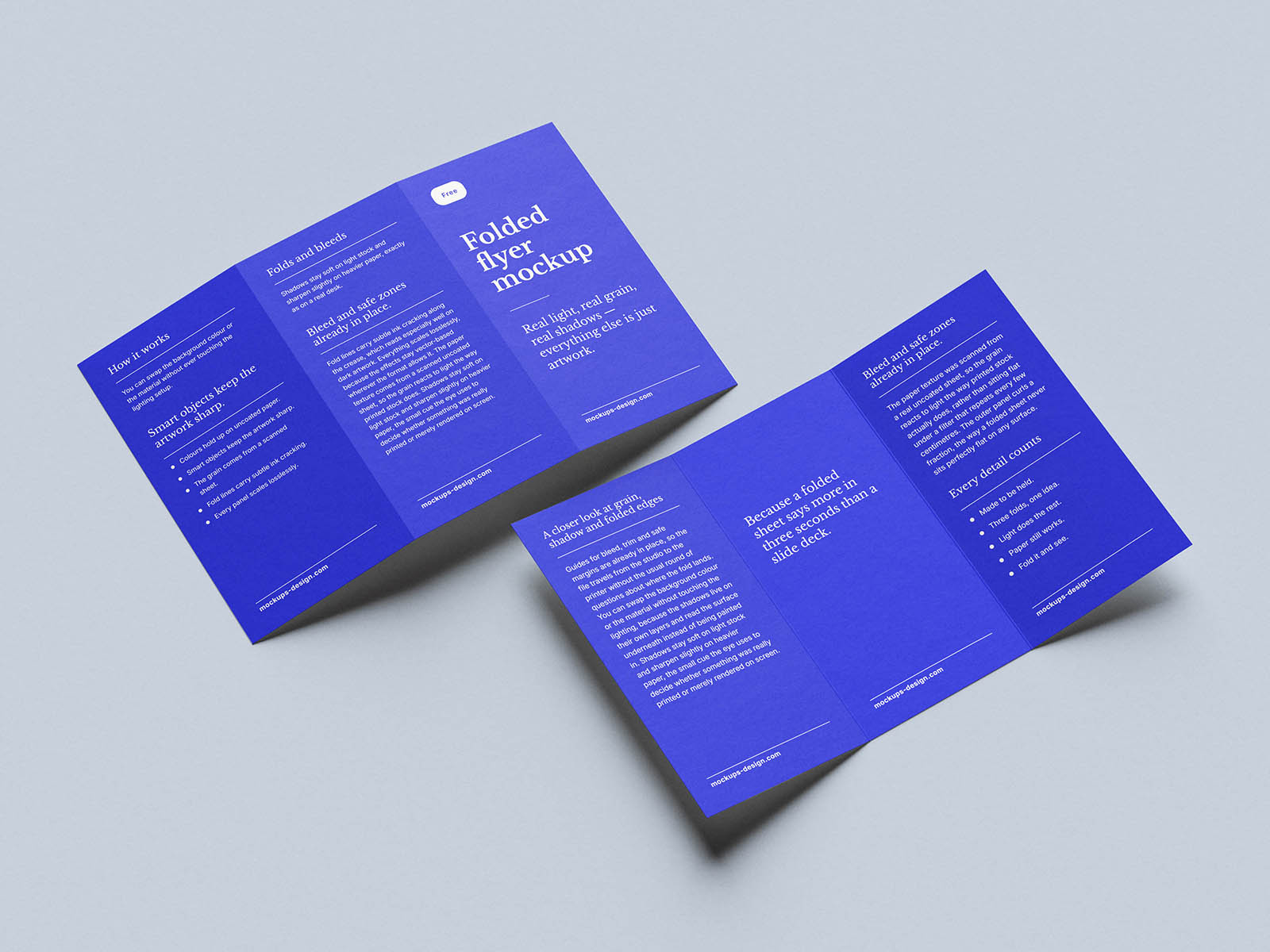 Free Six-Panel Trifold Flyer Mockup Free Six-Panel Trifold Flyer Mockup