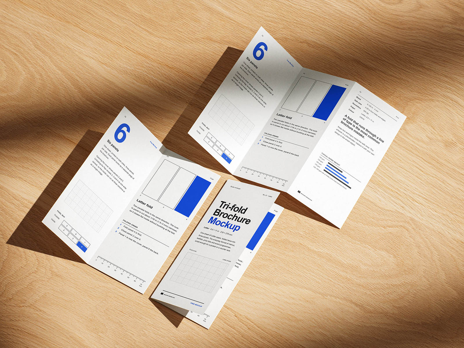 Free Tri-Fold Brochure Mockup