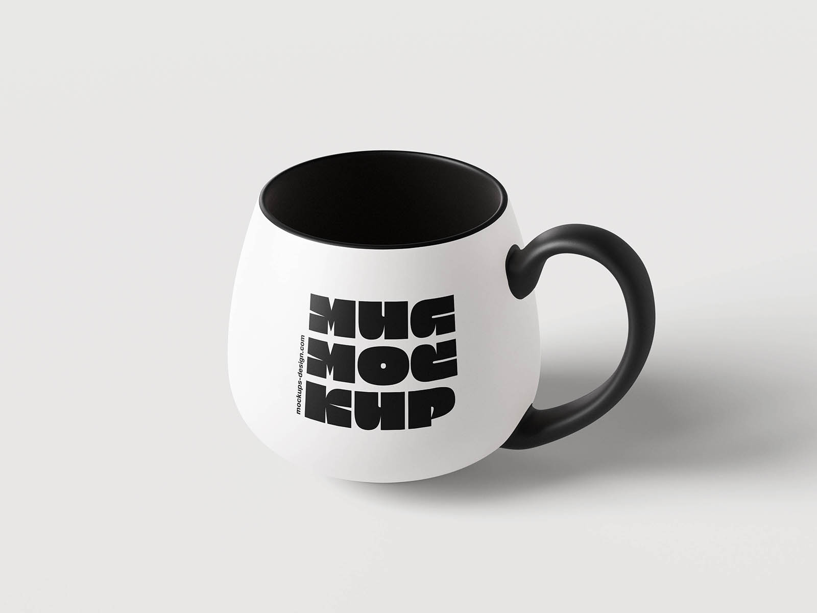 Free Round Belly Mug Mockup Free Round Belly Mug Mockup