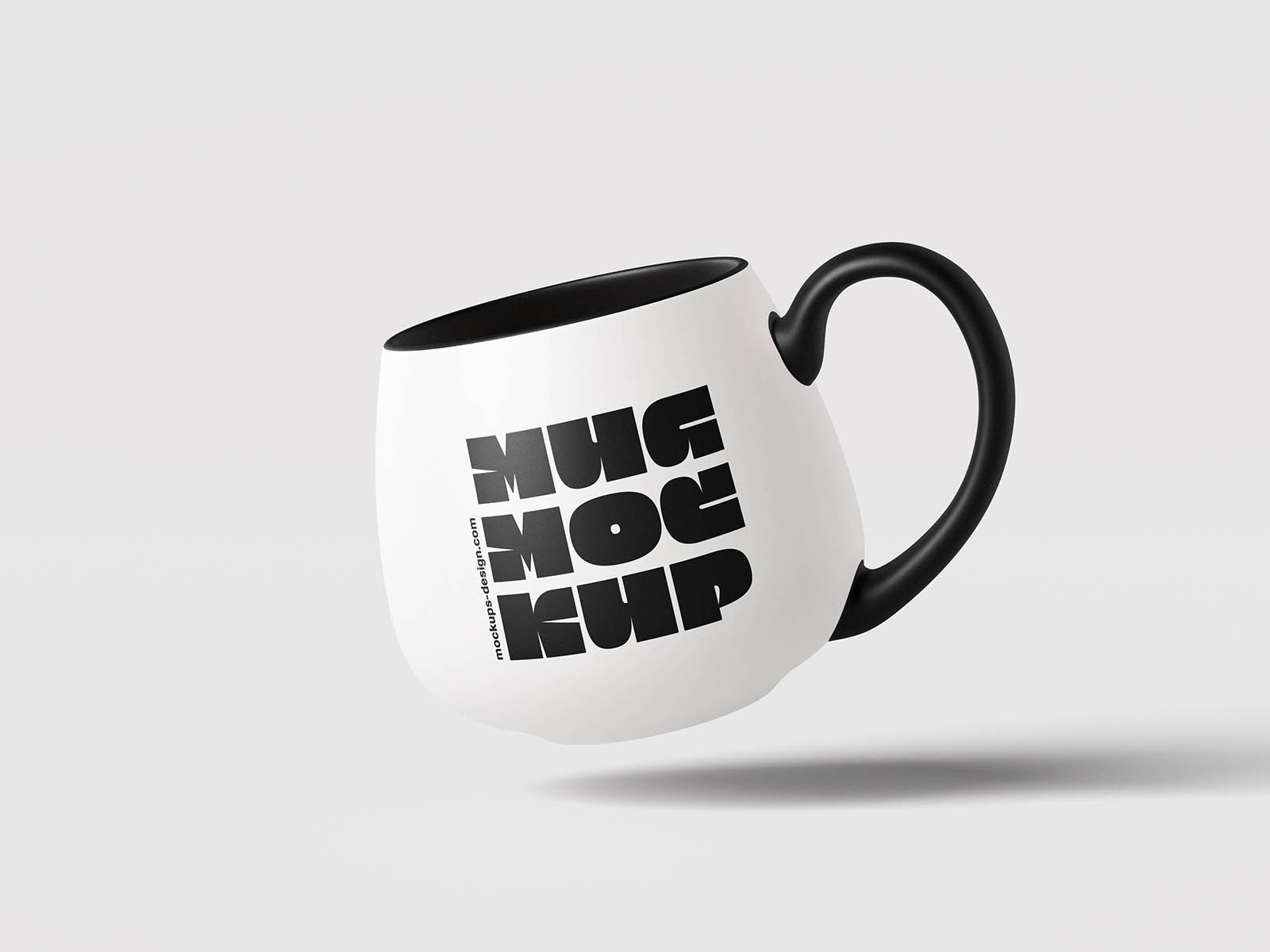 Free Round Mug Mockup