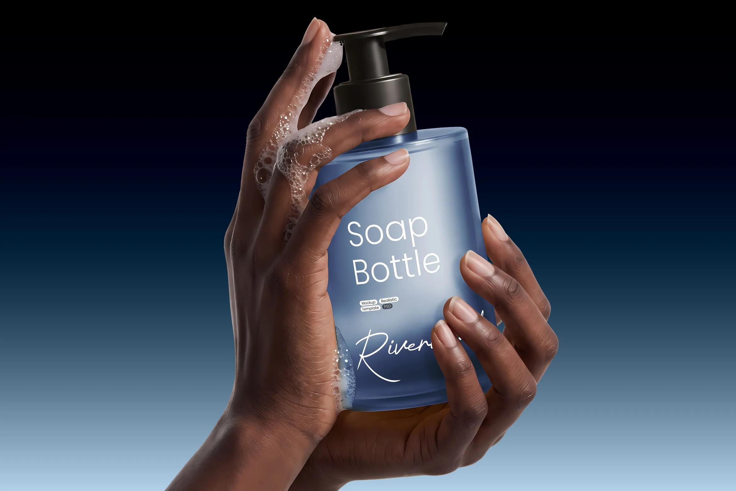 Free Soap Bottle Mockup