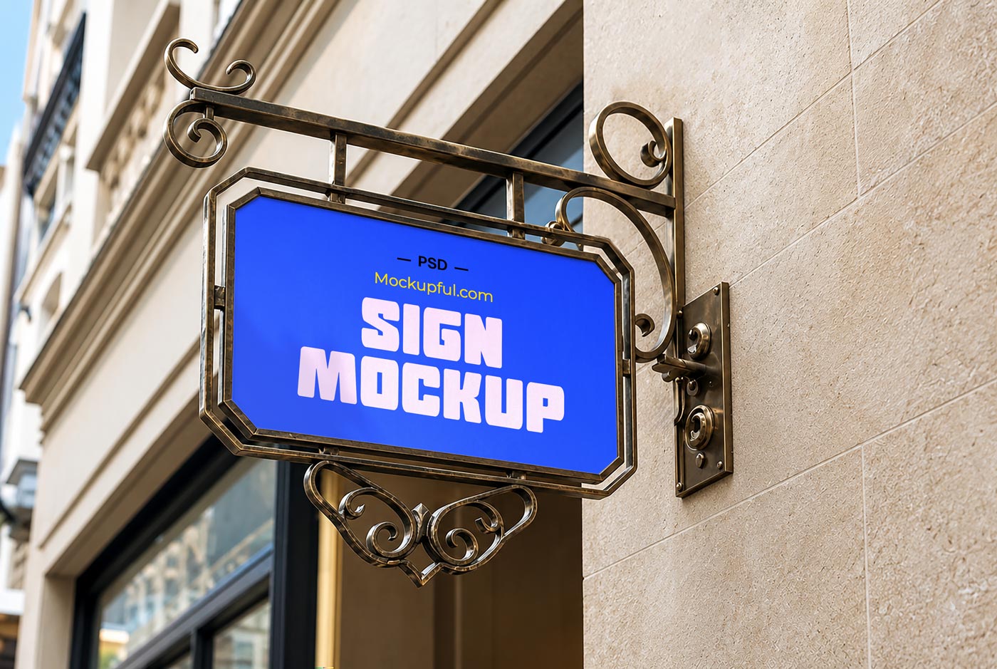Free Street Sign Mockup